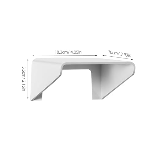 Funda para timbre de puerta exterior Zerodeko, pack de 6 piezas blancas de plástico resistente 2