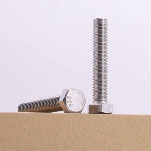 Image of 1 /4-20 x 3-1 /2 inch Hex Head Bolt Screw (3 /8 inch to 6 inch Available), 304 Stainless Steel 18 /8, Hexagon Head Bolt Screw, Fully Threaded, Coarse Thread, 10 pcs