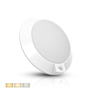 LED Motion Sensor Ceiling Light, 3000K/4000K/5000K Selectable LED Flush Mount Light Fixtures, 16.5W 1200LM, 7.5inch Motion Detector Light with 3 Timer Countdown for Indoor, Closet, Hallway, Stair