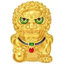 CHOW TAI FOOK 24K Gold Palace Museum Collection 24k Gold Guardian Lion Charm