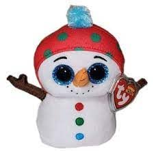Ty Beanie Boo Dave The Snowman with Hat for Christmas 2025-6"