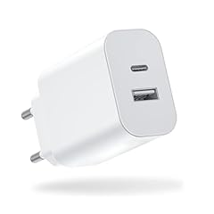 Newding Presa USB C Caricabatterie per iWatch Serie SE/ 6/4/ Ultra 2, per Samsung Galaxy Watch 6/5/4, 20 W Dual Port Ricarica Rapida Universale Adattatore per iPhone