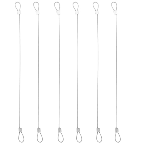 Didiseaon Cavo di Sicurezza in Acciaio Inox 6 Pezzi da 20 CM per Action Cam Cordino Resistente con Rivestimento Colorato Accessori per Fotocamere e Dispositivi Elettronici Protezione per
