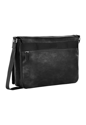 Sac à bandoulière homme camel active grand format Traces noir