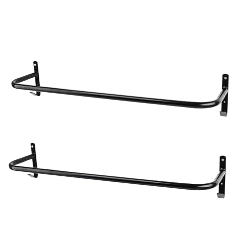 2Pcs Blanket Rack with Bridle Hooks,Wall Mounted Removable Horse Blanket Bar for Hanging Horse Blankets Pads Saddle Blankets,34 Inch