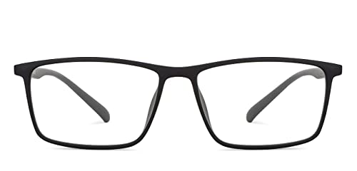 LENSKART BLU | Zero Power Bluecut & Antiglare Computer Eyeglasses | Full Rim Rectangle | For Men and Women | Large | LB E14255 - Image 4