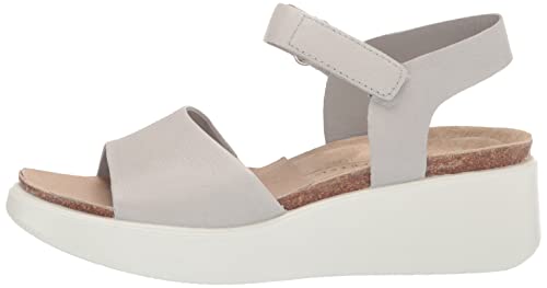 Ecco Women's Flowt Wedge Cork Sandal, Concrete, 8-8.5 #TOP7
