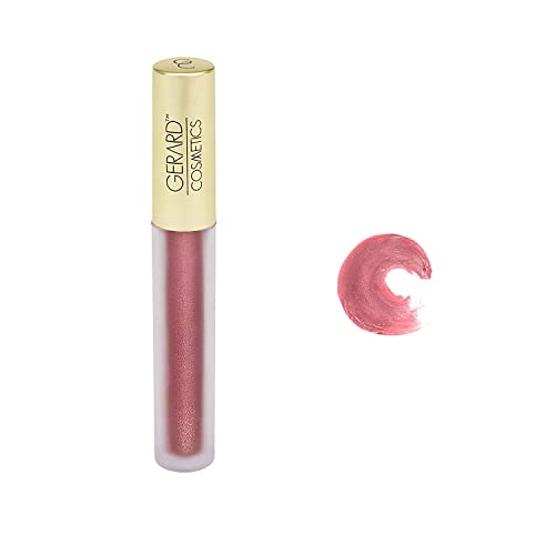 Gerard Cosmetics Metal Matte Liquid Lipstick Fuzzy Navel | Matte Peach Lipstick w/ Shimmer Finish | Long Lasting Metallic Lipstick | Super Pigmented w/ Hydrating Ingredients