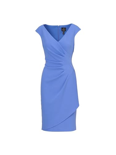 Image of Adrianna Papell Crepe Draped Overlay Dress