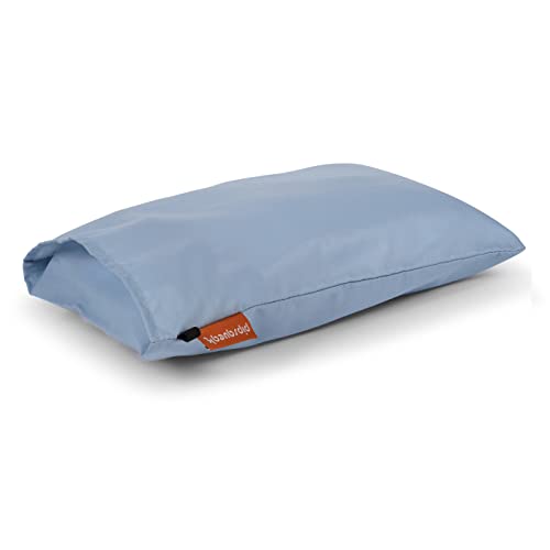 Urban Infant Pipsqueak Small | Tiny | Mini Pillow With Name Tag - 11In X 7In X 2.5In - Machine Washable - White Pillow With Light Blue Case #TOP1