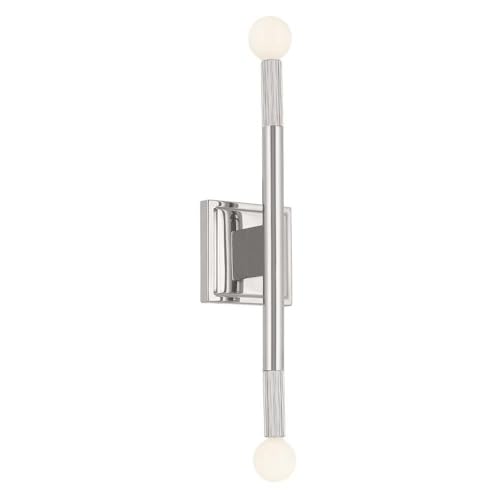 Image of Kichler Odensa 17 Inch 2 Light Wall Sconce in Polished Nickel