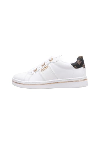 Baskets basses Guess Stew femme en cuir blanc confort au quotidien