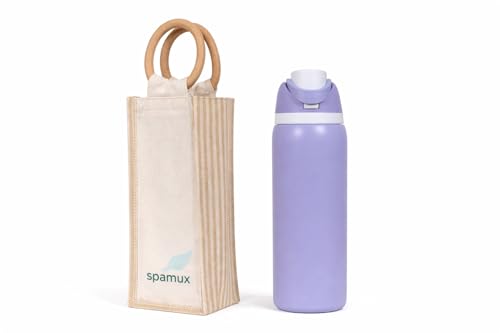 Image of FreeSip Flip-Top Water Bottle for Kids & Adults, Leakproof One-Hand Open Lid, BPA-Free, Easy Carry for School, Office, Sports & Travel - 32 oz (Ultra Violet, 960 ml)