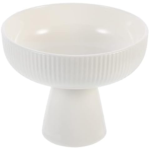 Footed Ceramic Ice Cream Dessert Cup Cover