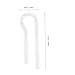 Happyyami 1pc Glass Water Tube Fitting for Aquarium Planted Tank Easy to Install Crystal Glass Design for Optimal Water