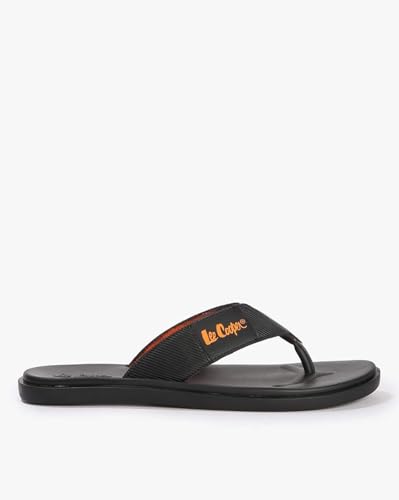 Image of Men's logo print flip-flops slippers