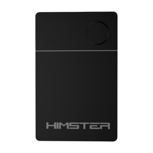 Image of Himster Smart Card Tracker for Android | No SIM Needed | Anti-Lost & Loud 75dB Alert | Ultra-Thin 2.85mm Item Finder-Wallets,Bags,Laptops, Tablets|3 Month Wireless Rechargeable Battery(Black)