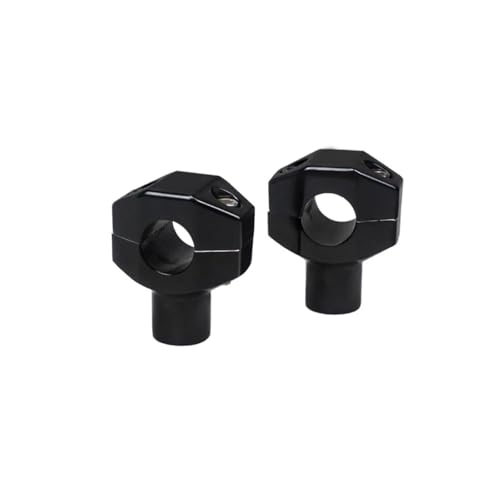 Rehausseurs guidon noirs 2" anti-fatigue pour Harley Road King 1,0 pouce