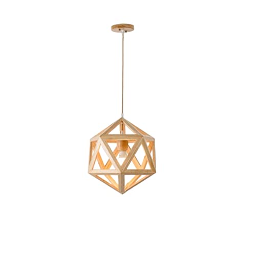 Lustre en bois moderne E27 pour réchauffer l'ambiance de votre salle à manger