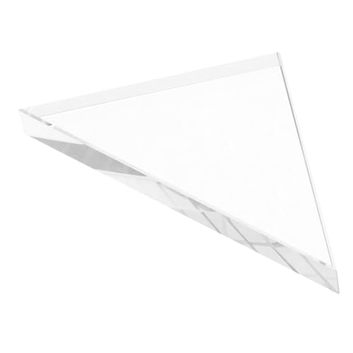 PRETYZOOM Triangular Lens Prisms for Science Transparent Glass
