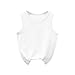 Cute Girls Tank Tops Summer Trendy Toddler Sleeveless Shirt Crop Basic Undershirts Tops for Kids Cruise Wear Clothes Going Out Vacation Outfit Toddler Girl White 6-7 Years