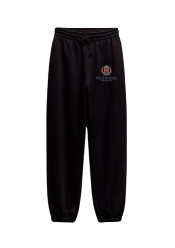 Redskins Pantalons Joggings et Chinos Sport Ajusté Décontracté Vêtements Enfants Garçon Fille Hiver Molletoné Chaud Modèle TR RS4076 Black 12 Ans