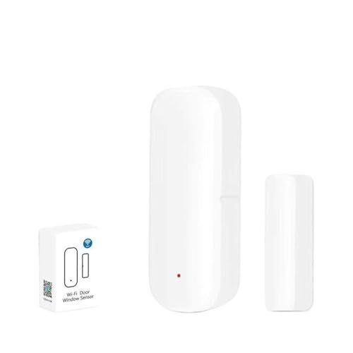 Sensor de Puerta Inteligente con WiFi, Sensor magnético for el hogar, Detector Alarma for Interior del Compatible