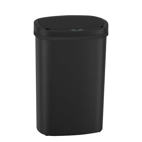 FDW Mülleimer mit Sensor & Deckel, Kunststoff, 50 L Küchenmülleimer,