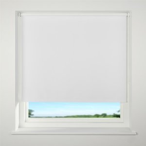 Store enrouleur 100% occultant Blanc 38x180 cm