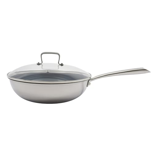 Wok antiadherente con tapa, 11.8 pulgadas miniatura 4