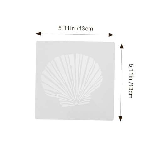 Plantillas de mar LOLIPPYY: 8 stencils de PET para decorar paredes 2