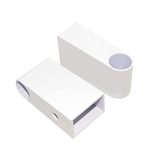 Mira L14D Slide bar Support Rail Ends Brackets - White Pair (1703.200)