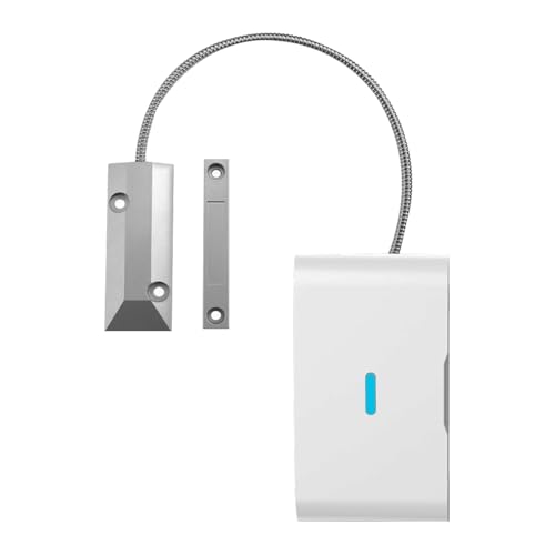 HUXGO Capteur de Porte de Garage sans Fil HXA-CB010 – Détecteur magnétique pour Volets roulants – Alertes pour système d'alarme HUXGO