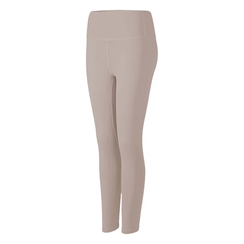 LinRim Leggings para mujer de cintura alta, opacos, elásticos, suaves, para yoga, fitness, ocio al aire libre, caqui, 3XL