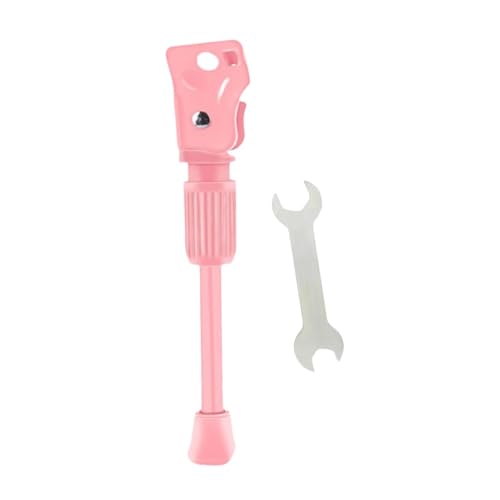 Colaxi Kids Bike Kickstand, Foot Kick Stand, Non Slip Pink Bicycle Side Support Stand, Bicycle Kickstand for Mountain Bikes, for 18inch Wheels