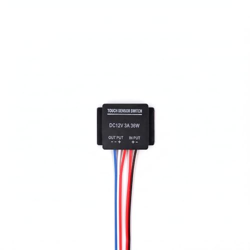 Image of Touch Sensor Switch DC 12V 3A 36W, Stepless Dimming Controller for LED Strip Lights, Mirror Wardrobes and Bathroom Mirrors