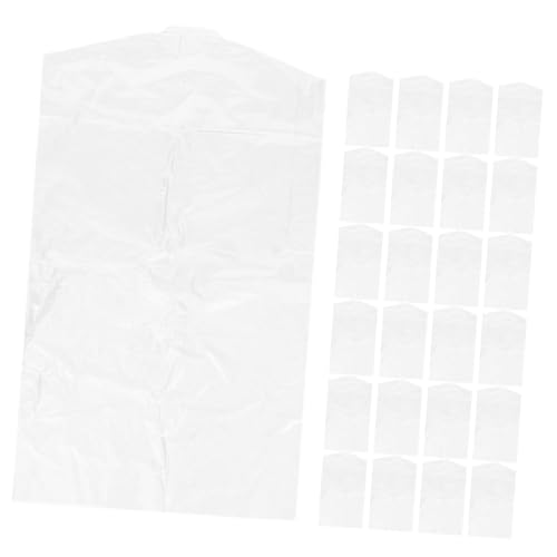 40pcs Clear Plastic Clothes Cover Garment Storage Bags for Dresses Suits and Coats Dustproof Organizers for Travel and Moving