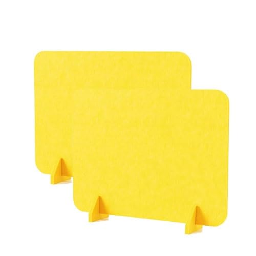 Cloison de bureau insonorisée et panneau séparateur acoustique jaune