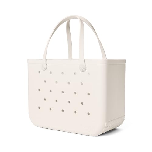 BOGG BAG Original Large Tote 19 x 14 x 9 Durable Washable Tip-proof Beach Pool Boat Work Sports (Coconut)