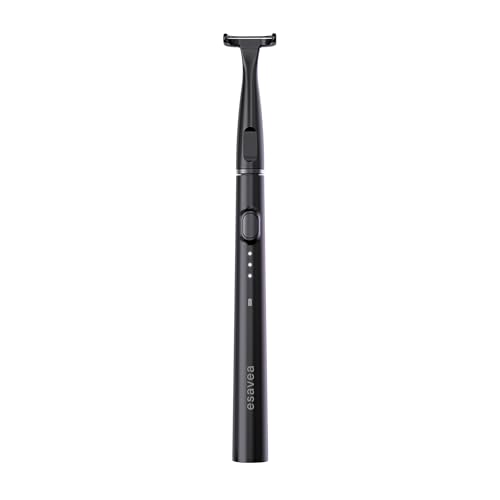 esavea esaflosser One Elektrische Zahnseide Zahnzwischenraumreiniger Alternative zu Zahnseide Sticks & Munddusche erreicht Backenzähne mühelos USB-C 60 Tage Akku 10 Aufsätze (Platinum-Schwarz)