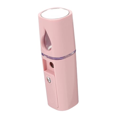 Beavorty Rociador hidratante mini rociador facial pequeño pulverizador de niebla recargable Buque de vapor para limpieza facial profunda cara señor portátil AbS rosa