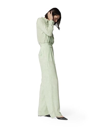 Equipment womens Clement Trouser in Nature White and Jadesheen2