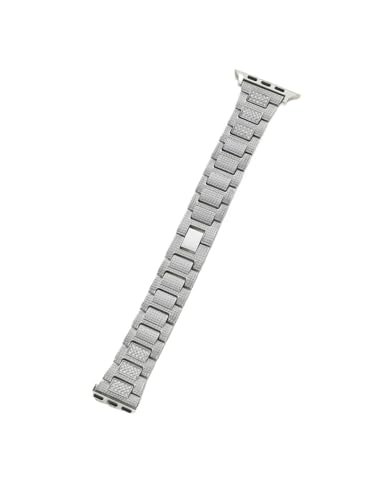 Bracelet montre métal strass réglable homme femme pour montre 38mm à 49mm