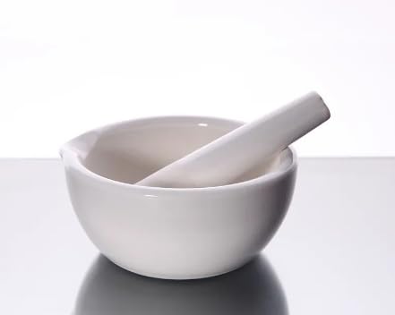 Mortero Cerámico con Barra para Trituración 130mm miniatura 1