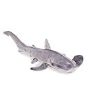 Real Planet Shark Plush Toy - Realistic Stuffed Animal Gift for Kids All Ages, Sea Creature Shark Plushie, Christmas Birthday Gifts (Gray Hammerhead, 47.5')
