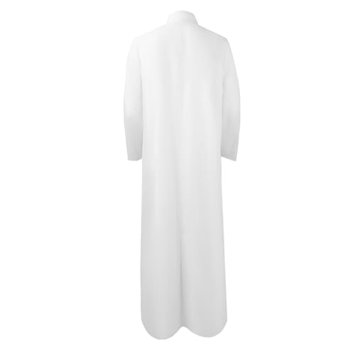 chigemianbaoba Men's Cassock Robe Clergy Attire for Pastors Long Vestments Clergy Collor Coat2