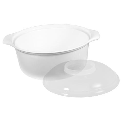 FRCOLOR 電子レンジ対応家用ポータブル炊飯器 時短蒸し器機能付き 野菜やお粥調理可能 簡単清掃設計 食事準備効率化キッチン用品