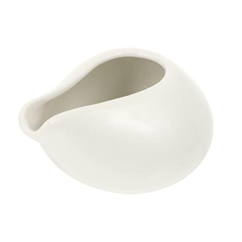 OFFSCH Ceramic Sauce Jug Seasoning Cup Without Handle Elegant Kitchen Sauce Container for Gravy and Syrup Easy to Clean Decorative Tableware for Dining and Cooking