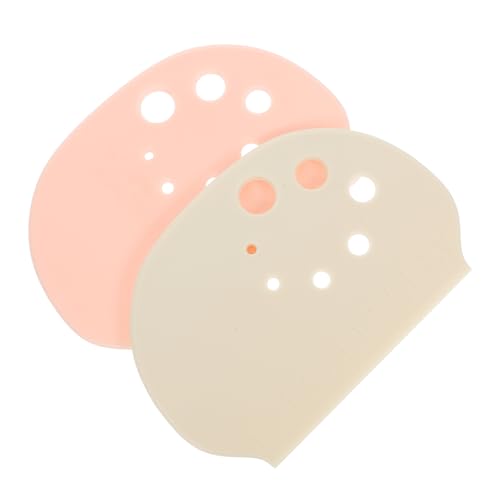 SHOWERORO 2pièces Grattoir à Pâte Avec Échelle Spatule Multifonction Pour Gâteaux Et Pâtisseries Outil De Cuisine Pratique Réutilisable Blanc Et Rose