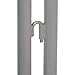 Global Industrial Crowd Control Barrier, Gray Powder Coated Steel, 102